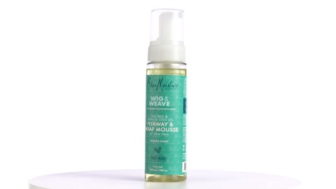 SheaMoisture Mousse for Curly Hair, Wig or Weave, Tea Tree and Borage Seed Oil, Paraben-free Styling Mousse, 7.5 Ounce