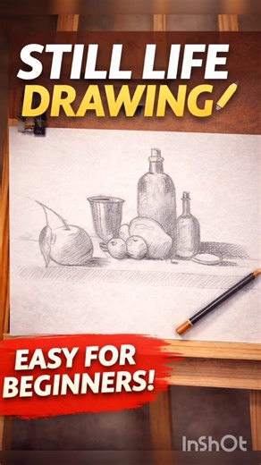 Beginner to Pro Drawing ✏️ Still Life #shorts