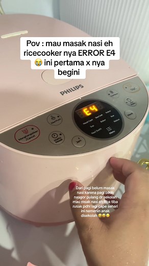 Ricecooker ini udah 2 tahun pertama x ya ERROR E4 pernah ngalamin jug...