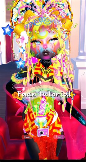 New face tutorial!!🌸 #dresstoimpress #roblox