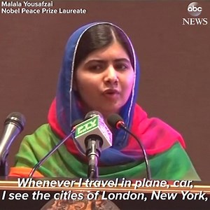 214K views · 767 reactions | Malala Yousafzai, the world’s youngest Nobel Peace Prize laureate, pauses to wipe away tears during an emotional speech on her first return to Pakistan since she was shot by the Taliban in 2012. abcn.ws/2GDcOtp | ABC News | Facebook