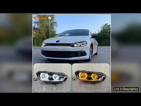 For Volkswagen VW Scirocco III MK3 Ultra Bright DTM M4 Style LED Angel Eyes Kit Halo Rings Car Refi