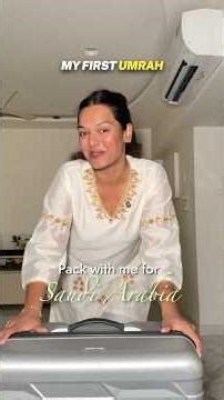 *PACK WITH ME* for MY FIRST UMRAH! 🕋🫶🏽 #shorts #ashortaday