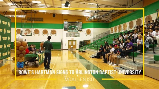 3.8K views · 75 reactions | Christopher Hartman, a senior at McAllen ISD's Rowe High, signed a letter of intent to play baseball for Arlington Baptist University on May 25, 2022. He is the latest McAllen ISD student to earn an opportunity to compete at the next level! To learn more about McAllen ISD's exciting schools and programs, contact Student Outreach at 956-687-MISD (6473). #DistrictOfChampions #GreatnessStartsHere | McAllen ISD | Facebook