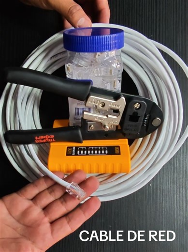 Fabricación de Cable de Red Ethernet CAT-6 con RJ45