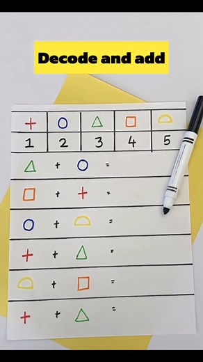 4.1K views · 26 reactions | Decode and add kids Activity. #preschoolactivities #easykidsactivity #handsonlearning #decode #additions #preschoolathome #parentingtips #homeschooling #reelsviralfb | Parin Patel | Facebook