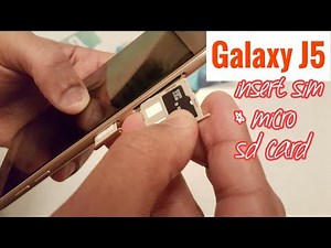 Samsung Galaxy J5 2017 Insert Sim Card & Micro SD Card