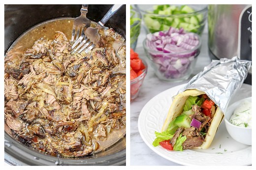 Slow Cooker Beef Gyros