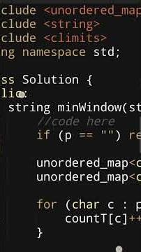 Smallest Window Containing All Characters | GFG-POTD |06/03/2026 | C++ solution #gfg #trending