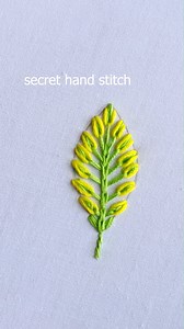 58K views · 903 reactions | New unique leaf stitch瑱#embroidery #reelsviral | Secret Hand Stitch | Facebook