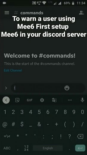How to warn a user in Discord using Mee6 #roduz #discord