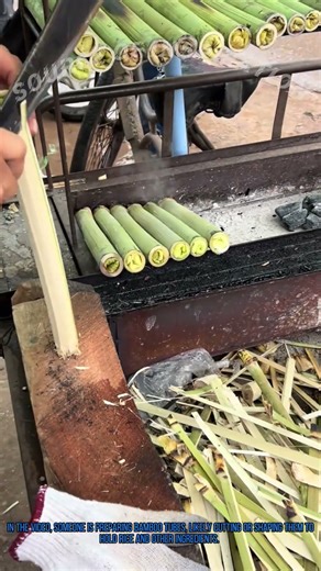 Bamboo Rice Making: Traditional Technique to Cook Flavorful Rice in Bamboo Tubes