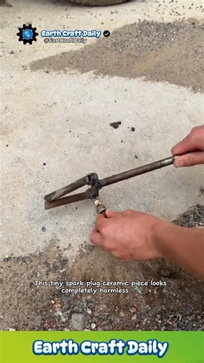 Car Window Instantly Shatters Using Tiny Spark Plug Ceramic! 🤯 #shorts