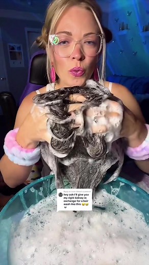 Hair Washing ASMR with Shampooing Sounds | Relaxing Hair Play