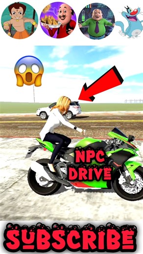 npc drive bike 😱 In indian bikes driving 3D 🔥 || GTA v mod #shorts