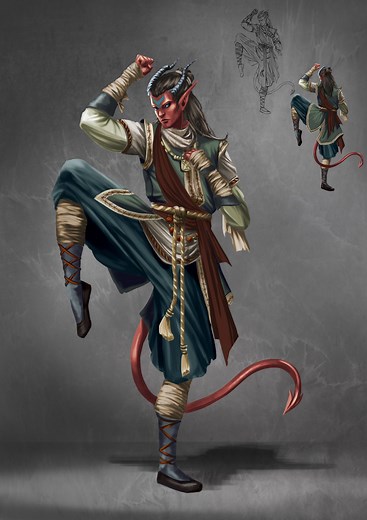 D&D 5e Tiefling Monk Guide - Sage Gamers