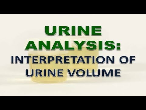 URINE ANALYSIS: Interpretation of urine volume