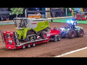 RC tractors in action! Nice R/C farming in 1:32 scale!