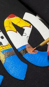 9.5K views · 1.2K reactions | This Pixar jersey is everything  1/2 Toy Story and 1/2 Monsters University ✨ I painted this Disneyland jersey for my customer named Kristin, who loves all things Pixar, mainly those two films, so l split the jersey in half, painting each letter to represent a different character. How fun! | Brush Me Off | Facebook