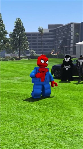 LEGO Venom Stole Spider-Man's Car 😱 Hulk Saves Him! 💥#bgmi #shorts #venom