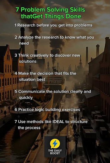 7\rProblem Solving Skills that Get Things Done#ProblemSolving #Mindset #SuccessSkills #Motivation