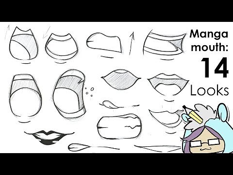 How to draw manga mouth