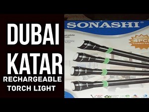 Dubai Rechargeable Torch Unboxing & Review by Tech N Social | Sonashi Rechargeable Torch Light Katar