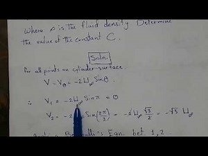 potential flow around circular cylinder 2