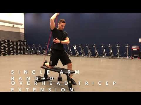 Single Arm Banded Overhead Tricep Extension