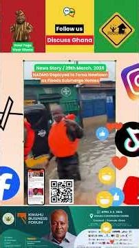 NADMO Deployed to Tema Newtown as Floods Submerge Homes | Discuss Ghana