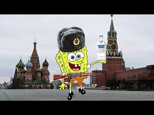 Russian national anthem with SpongeBob's voice