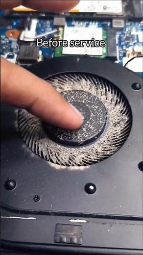 Laptop Fan Cleaning 😱 Before vs After | Noise ❌ Heat ❌