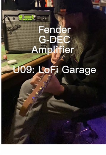 Fender G-DEC Amplifier Going through the effects channels- U09: LoFi Garage - #luthiersoftiktok #fender #amplifier #original #xybca