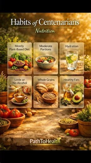What Centenarians Eat Every Day 🥦 | Habits of Centenarians #1million