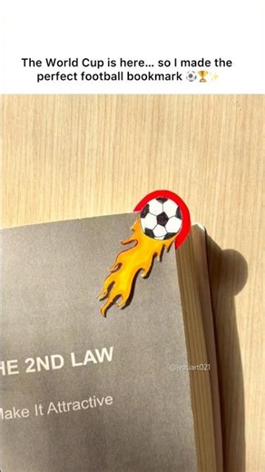 DIY-football bookmark for football lovers ⚽️🔥|#shorts#vira#trending#love#bookmark#football#fifa#yt