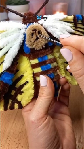 DIY Dead's head Hawk moth with Pipecleaner