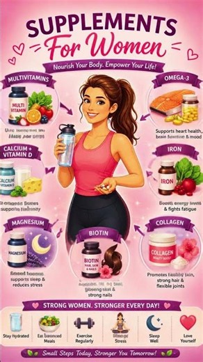 7 Essential Supplements Every Woman Should Know About 💖