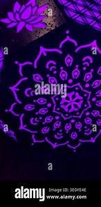 Close-up shot of vibrant color geometric patterned object with a shallow depth of field and abstract design Stock Video Footage - Alamy
