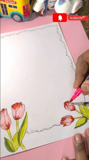 Aesthetic Front page border designs for school projects | simple design for assignment #shorts #art