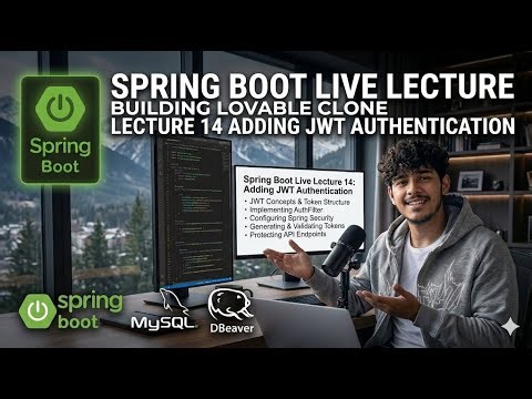 Lecture 14| Building Lovable Clone with Spring Boot | Adding JWT Authentication