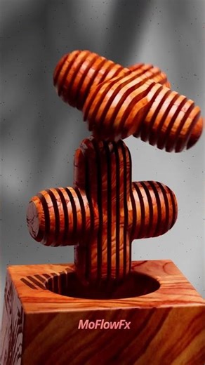 Smooth & Satisfying Plus Fit Wooden Physics Simulation in Blender