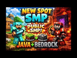NEW SPOT SMP 🚀 | Public Minecraft SMP (Java + Bedrock)