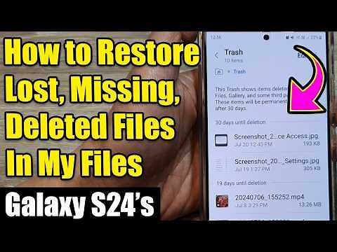 Galaxy S24/S24+/Ultra: How to Restore Lost, Missing, Deleted Files In My Files (EASY)