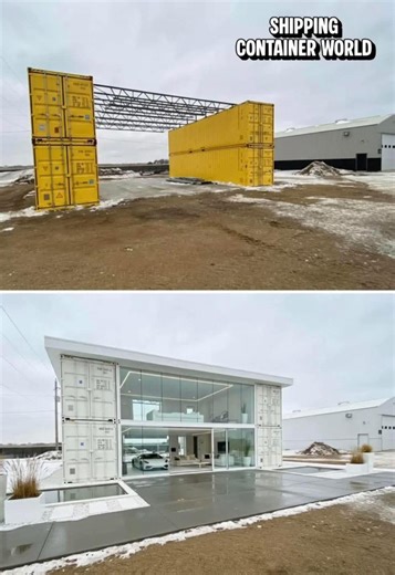 before and after | a house built from shipping containers by: shipping container world | MA design - Interiors