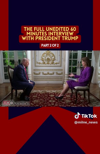 President Trump full 60mins interview Part 2 of 2 #trump #PresidentTrump #usa #MAGA