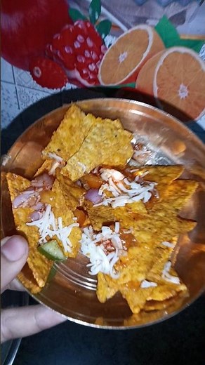 Nachos spicy chat recipe 😋🤤 #youtubeshorts #cooking