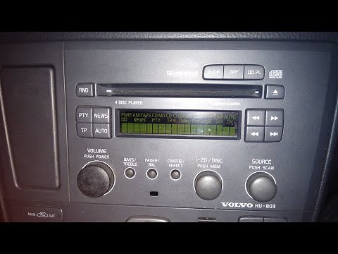 Volvo HU-603 HU-803 radio hidden menu and diagnostic mode
