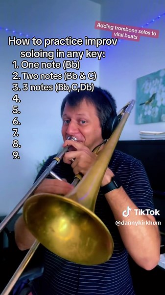 Have you ever tried practicing this way? #trombone #jazzimprovisation #musictips #jazz