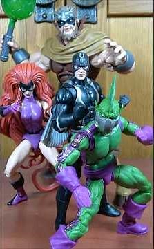 Marvel Legends Inhumans Complete! Black Bolt! Medusa! Triton! Gorgon! #marvel #marvellegends #shorts