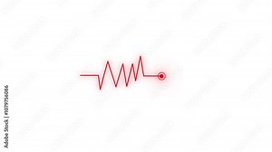 Earthquake sign on world map .Earthquake seismic wave with silhouette of the world map .